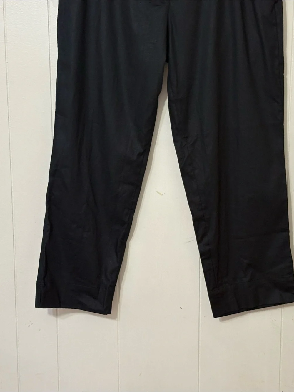 Banana Republic Linen Blend High Rise Tapered Ankle Pants Black Women’s Large NW